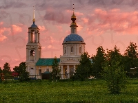Obwód moskiewski, Drzewa, Kościół św. Mikołaja Cudotwórcy, Buzhaninovo, Rosja
