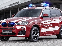 BMW X3, Czerwone, Straż pożarna