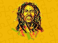 Grafika, Bob Marley, Reggae, Piosenkarz