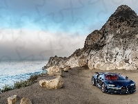 Samochód, Wybrzeże, Kamienie, Bugatti