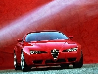 Alfa Romeo Brera, Czerwona, Tło