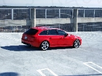 Audi A4 B8, Czerwone, Avant