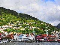 Bergen, Panorama, Miasta, Norwegia