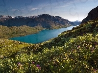 Besseggen, Norwegia, Góra, Jezioro