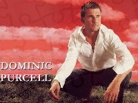 biała koszula, Dominic Purcell, jeansy