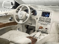 Biały, Audi Q7, Środek