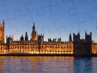 Big Ben, Londyn, Pa�ac, Westminster, Tamiza