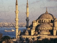 Błękitny, Turcja, Istambuł, Meczet