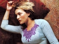 błękitny, Kate Winslet, sweterek