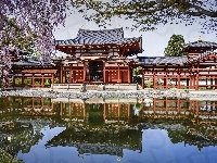Świątynia, Wiosna, Buddyjska, Japonia