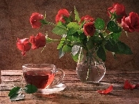 Róż, Bukiet, Herbata