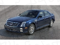 Cadillac STS, Niebieski, Sedan