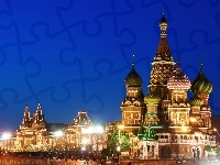 Moskwa, Cerkiew, Noc