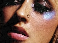 Christina Aguilera, twarz, makijaż