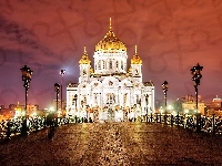 Sobór Chrystusa Zbawiciela, Latarnie, Rosja, Moskwa, Most