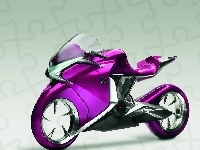 Concept, Motocykl, Honda v4, Fioletowy