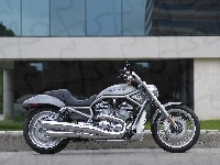 Harley Davidson V-Rod, Cruiser, Srebrny