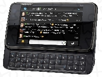 Czarny, Nokia N900, Klawiatura