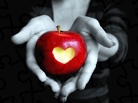 Jabłko, Czerwone, Serce