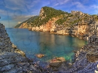 Grotta Di Byron, Wybrzeże, Morze, Skały, Porto Venere