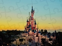 Paryż, Disneyland Resort Paris, Zamek, Disneyland, Francja