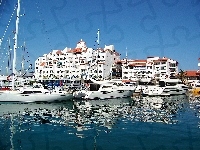 Domy, Port, Jachty, Gibraltar