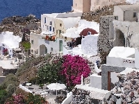 Domy, Santorini