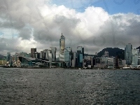 Drapacze, Azja, Hong Kong, Chmur
