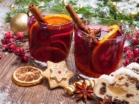 Drinki, Świąteczna, Kompozycja, Ciasto