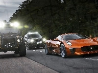 Droga, Samochody, Jaguar, CX, Trzy
