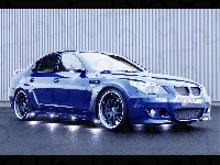 E60, Niebieski, BMW 5, Podświetlenie
