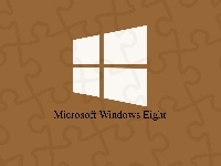 Eight, Brązowe, Microsoft, Windows, Tło
