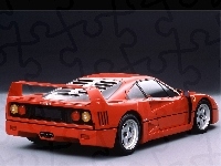Ferrari F 40, Tył, Dyfuzor