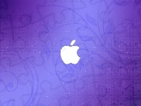 Fioletowe, Logo, Apple, Tło