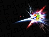 flaga, Windows XP, microsoft, gwiazda