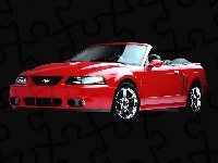 Ford Mustang, Czerwony, Cabrio