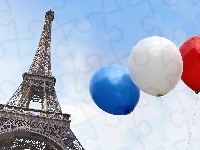 Francja, Wieża Eiffla, Balony