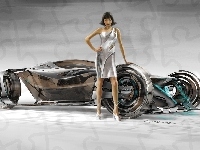Girl car, Prototyp, Auto przyszłości, 3D