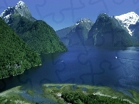 Park, Góry, Nowa Zelandia, Jezioro, Narodowy, Fiordland