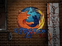 Ściana, Graffiti, Firefox