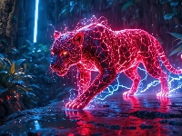 Grafika, Stąpanie, Jaguar