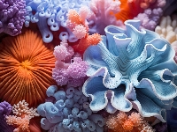 Grafika, Koralowce, Kolorowe