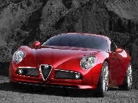 Szyba, Halogeny, Alfa Romeo 8C Competizione