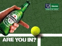Heineken, Piwo, piłka tenisowa