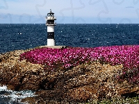 Skały, Hiszpania, Latarnia morska Illa Pancha, Morze