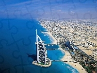 Hotel, Plaże, Zjednoczone Emiraty Arabskie, Dubaj, Burj Al Arab