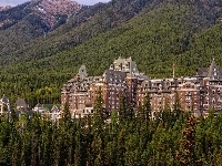 Hotel, Góry, Fairmont Banff Springs, Świerki
