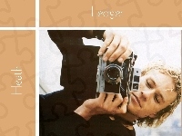 jasne włosy, Heath Ledger, aparat