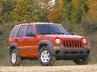Jeep Liberty, Czerwony, 4x4