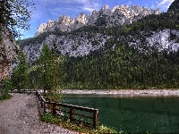 Jezioro Gosau, Góry, Droga, Austria
